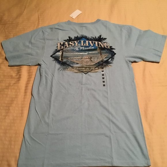 New Port Blue Men's T-Shirt Blue NWT Size Med - Picture 4 of 5